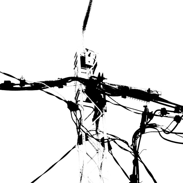 Poteau obsidienne